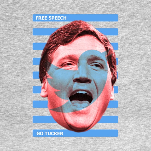Go Tucker Free Speech Blue Version by TuckerCarlsonStore